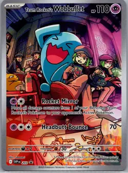 Team Rocket's Wobbuffet Promo SV: Scarlet & Violet Promo Cards 203 NM - Image 1
