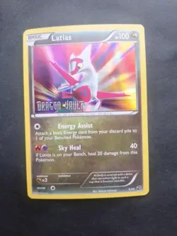 Pokemon Latias 9/20 Holo Stamped Dragon Vault Rare Promo Card LP Condition - Image 1