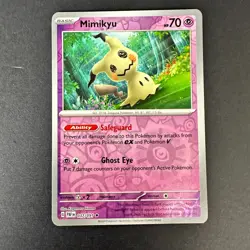 Mimikyu #037/091 SV: Paldean Fates Reverse Holo Rare - Pokemon Cards H23 - Image 1