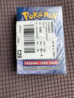 Pokemon Holographic Trading Card 2 player starter set 1st edition - Image 1