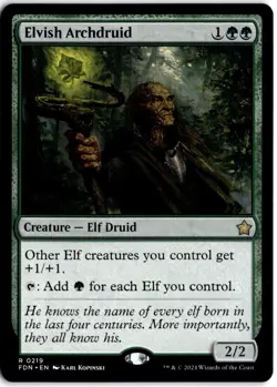 Elvish Archdruid Normal R FDN 219 LP - Image 1