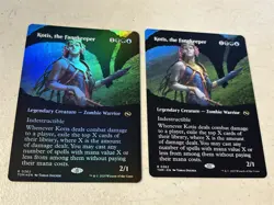 2 x mtg borderless Kotis the Fangkeeper, 1 is foil, Tarkir Dragonstorm, unplayed - Image 1