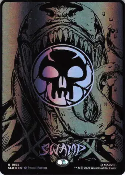 MTG Swamp (Venom Raised Foil) (1952) | NM Foil | Spider-Man Secret Lair {SLD} - Image 2