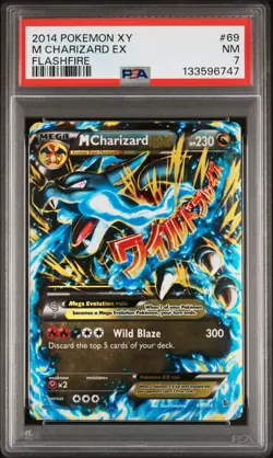 Pokemon Mega M Charizard EX 69/106 XY Flashfire Ultra Rare Near mint PSA 7 - Image 1