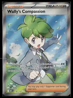 Wally's COmpassion 176/132 FULL ART TRAINER - Pokemon TCG - Image 1