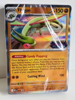 Flygon 016 Phantasmal Flames Stamped Pre-Release Promo Pokemon TCG Holo Sealed - Image 2