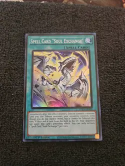 Spell Card "Soul Exchange" - INFO-EN100 - Super Rare YuGiOh - Image 1