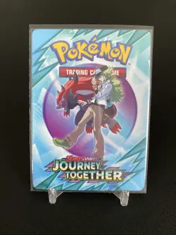 Pokemon TCG Journey Together Trainer Tips Art Card Ft. N & Zoroark - Image 1