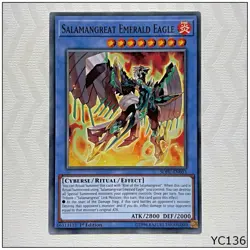 Salamangreat Emerald Eagle - SOFU-EN033 - Common 1st Yugioh Card (B) (YC136) - Image 1