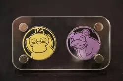 Pokemon card game Psyduck&Slowpoke with Acrylic display stand Chinese - Image 1