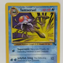 Tentacruel 44/62 Fossil Set Unlimited Vintage 1999 Pokemon Card - Image 2
