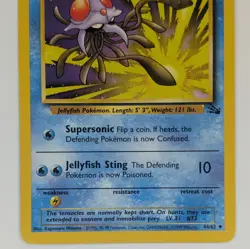 Tentacruel 44/62 Fossil Set Unlimited Vintage 1999 Pokemon Card - Image 3