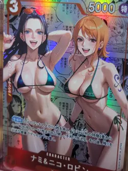 NICO ROBIN & NAMI One Piece Waifu Goddess CUSTOM CARD NM - Image 3