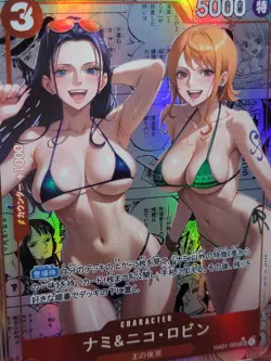 NICO ROBIN & NAMI One Piece Waifu Goddess CUSTOM CARD NM - Image 4