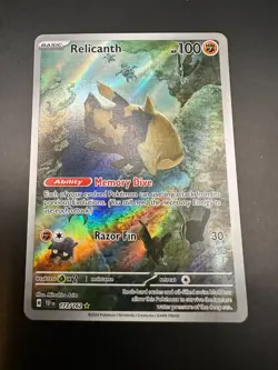 Pokemon Card Relicanth 173/162 Temporal Forces Holo Illustration Rare - Image 1