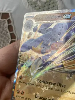 2025 Destined Rivals Cynthia’s Garchomp Ex Holo Rare Card. - Image 4