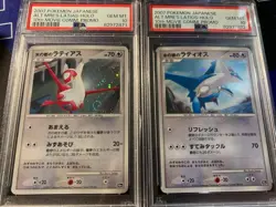 PSA 10 Latias & PSA 10 Latios Set Alto Mare's Pokemon Card 10th Movie Promo 2007 - Image 1