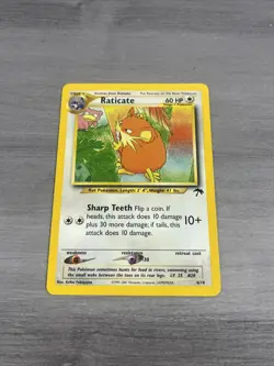 Raticate 6/18 Southern Islands Regular Rare Vintage Pokemon Card - Image 1