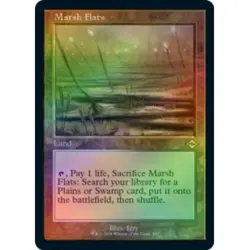 FOIL MARSH FLATS (RETRO FRAME) (FOIL ETCHED) Modern Horizons 2 Magic MTG CARD - Image 1