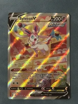 Pokemon TCG Sylveon V Alternate Full Art Holo Card 184/203 Evolving Skies - Image 1