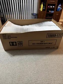 2021 Pokemon McDonald's Open Case 25th Anniversary #1 Box 129 Happy Meal Packs - Image 3