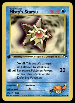 Misty's Staryu 90/132 WOTC Gym Heroes 1st Edition Pokemon [PL] - Image 1