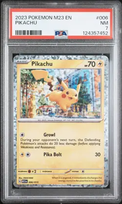PSA 7 2023 Pokemon M23 En-Mcdonald'S Collection #006 Pikachu - Image 1