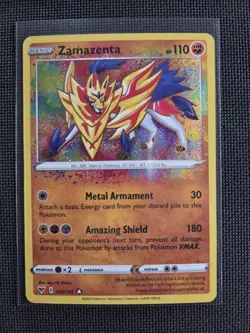 Pokemon TCG Zamazenta 102/185 Amazing Rare Vivid Voltage Holo English 2020 - Image 1