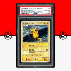 Pokemon PSA 10 Pikachu Holo 113/DP-P Quiz Rally Prize Black Star Promo Japanese - Image 1