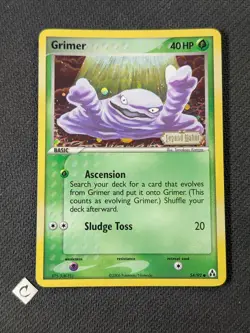 Grimer 54/92 - EX Legend Maker Stamped Reverse Holo Pokemon TCG NM - Image 1
