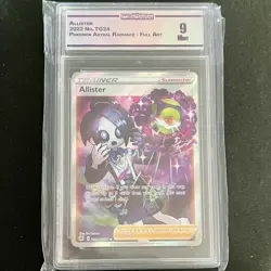 POKEMON TCG ASTRAL RADIANCE TG24 ALLISTER FULL ART TRAINER 9 MINT - Image 1