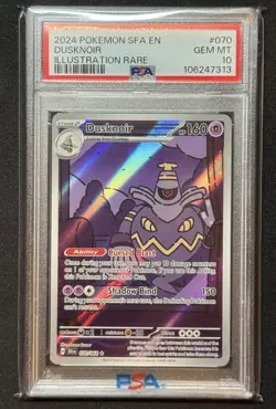 Pokemon TCG Dusknoir 070/064 - Pokemon Shrouded Fable Illustration Rare - PSA 10 - Image 1