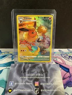 Pokemon TCG: Flareon TG01/TG30 Swsh09: Brilliant Stars Trainer Gallery Holo MP - Image 1