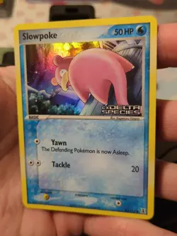 Pokemon Slowpoke Stamped Reverse Holo NM/Mint Delta Species 83/113 - Image 2