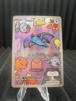 Ditto (Zubat) #19 - Holo Foil - After Skool Hobby Series 2 Fan Art - Pokemon - Image 1