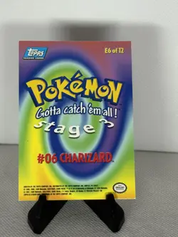 Topps Pokemon Holo Charizard E6 of 12 Movie Edition Holo Full Art Foil NM - Image 2