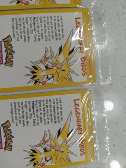 Sealed Set of 4 Pokemon Movie Promo Legendary Birds - Image 2