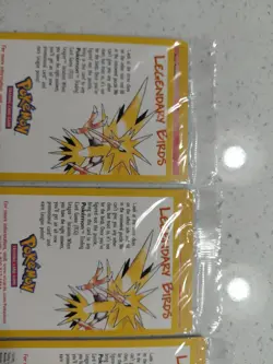 Sealed Set of 4 Pokemon Movie Promo Legendary Birds - Image 3