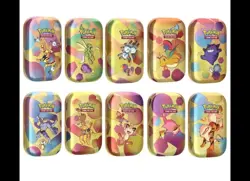 Pokemon Scarlet and Violet 151 Tin 10 Pack Factory Sealed Sam's Club Exclusive - Image 1