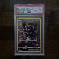 2019 Pokemon Mewtwo Armored Promo SM228 PSA 7 - Image 1