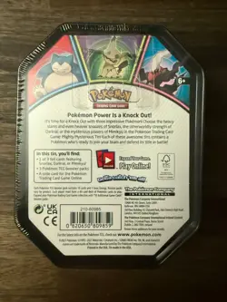 New Pokemon TCG: Mighty Mysterious Tin - Snorlax Promo - Factory Sealed - Image 2