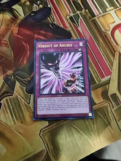 Verdict of Anubis - MZTM-EN009 - Ultra Rare 1st Edition NM Yugioh - Image 1