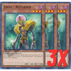 Yugioh Jinzo - Returner (LED7-EN039) 1st Edition (NEAR MINT) (3X) - Image 1