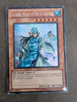 YuGiOh! General Raiho Of the Ice Barrier HA04-EN025 Secret Rare - Image 1
