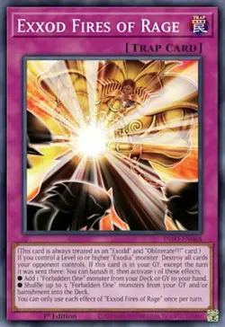 x3 Exxod Fires of Rage - INFO-EN068 - Super Rare - 1st Edition Yu-Gi-Oh! M/NM - Image 1