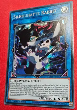 1x Yu-Gi-Oh! Silhouhatte Rabbit - MP25-EN090 - Prismatic Secret Rare - 1st Ed-NM - Image 1