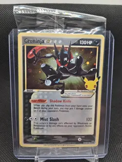 SEALED Greninja Gold Star SWSH144 Celebrations Promo Holo Pokemon Card - Image 1