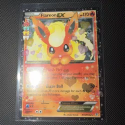 Pokemon TCG Flareon EX RC6/RC32 Holo Rare Card Generations Radiant Collection NM - Image 1
