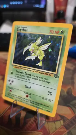 Pokemon TCG Scyther Holo Rare Jungle Unlimited Vintage Card - Image 3