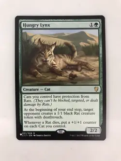 Hungry Lynx MTG Magic the Gathering Card NM Near Mint Commander 2017 C17 - Image 1